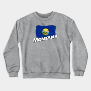 Montana flag Crewneck Sweatshirt